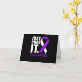Heilen Sie es einfach Epilepsie Awareness Ribbon Karte (Gelbe Blume)