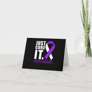Heilen Sie es einfach Epilepsie Awareness Ribbon Karte