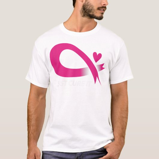Heilen Sie es einfach rosa Brustkrebs-Bewusstsein T-Shirt (Vorderseite)