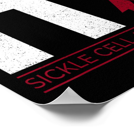 Heilen Sie es einfach Sichelzellanämie Scanner Sen Poster (Ecke)