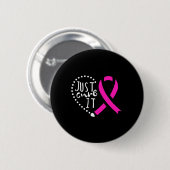 Heilen Sie es Krebs Bewusstsein rosa Band Button (Vorne & Hinten)