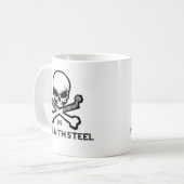 Heilen Sie mit Steel.jpg Kaffeetasse (Vorderseite Links)