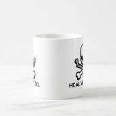 Heilen Sie mit Steel.jpg Kaffeetasse (Mittel)