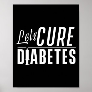 Heilen wir Diabetes Insulin Awareness Diabetiker Poster