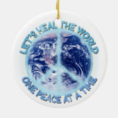 Heilen wir die Welt Keramik Ornament (Hinten)