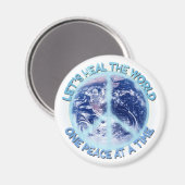 Heilen wir die Welt Magnet (Vorderseite/Rückseite)