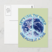 Heilen wir die Welt Postkarte (Vorne/Hinten)