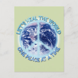 Heilen wir die Welt Postkarte