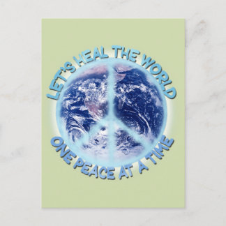 Heilen wir die Welt Postkarte