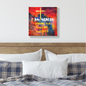 Heilend - Premium Wrapped Canvas (Glanz) Leinwanddruck (Insitu (Schlafzimmer))