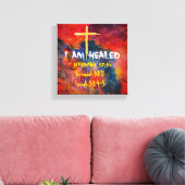 Heilend - Premium Wrapped Canvas (Glanz) Leinwanddruck (Insitu (Wohnzimmer))