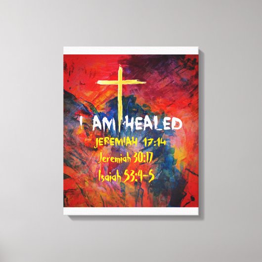 Heilend - Premium Wrapped Canvas (Glanz) Leinwanddruck (Vorderseite)