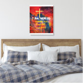 Heilend - Premium Wrapped Canvas (Glanz) Leinwanddruck (Insitu (Schlafzimmer))