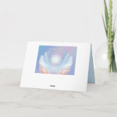 Heilende Engel, Blau, erhalten wohle Karte (Rückseite)