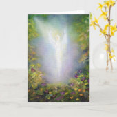 Heilende Engels-Kunst-Gruß-Karte Karte (Gelbe Blume)