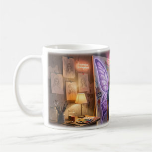 Heilende Flügel in einer Urban Dream Studio-Tasse Kaffeetasse