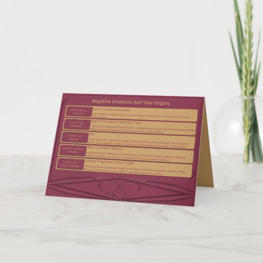 Heilende Gefühle Dankeskarte (Vorderseite)