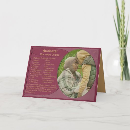 Heilende Gefühle Dankeskarte (Vorderseite)