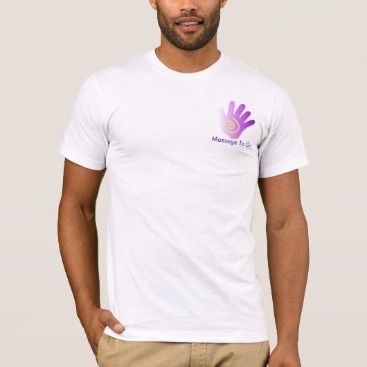 Heilende Hand - lila T-Shirt (Vorderseite)