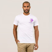 Heilende Hand - lila T-Shirt (Vorne ganz)
