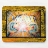 Heilende Hände Mousepad (Vorne)