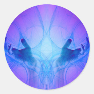 Heilende Hände Runder Aufkleber