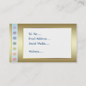 Heilende Handganzheitliche Gestalten Visitenkarte (Rückseite)