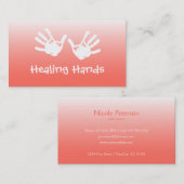 Heilende Handmassage - Reiki Visitenkarte (Vorne/Hinten)