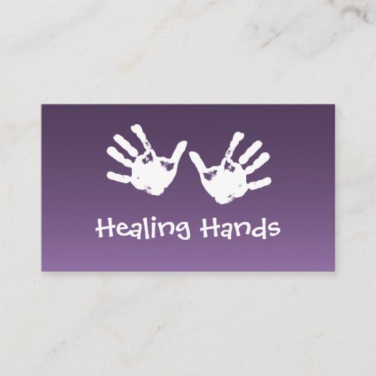 Heilende Handmassage - Reiki Visitenkarte (Vorderseite)
