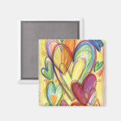 Heilende Herzen Kunst Kühlschrankmagnet (Vorderseite/Rückseite)