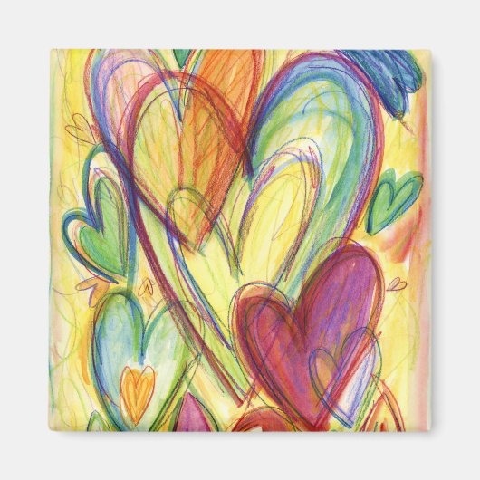 Heilende Herzen Kunst Kühlschrankmagnet (Vorne)