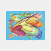 Heilende Herzen Kunst weiche Fleece Custom Blankes (Vorderseite (Horizontal))