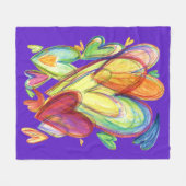 Heilende Herzen Kunst weiche Fleece Custom Blankes (Vorderseite (Horizontal))