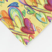 Heilende Herzen Kunst weiche Fleece Custom Blankes (Ecke)