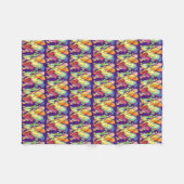 Heilende Herzen Kunst weiche Fleece Custom Blankes (Vorderseite (Horizontal))