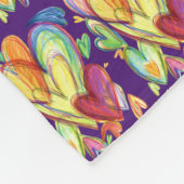 Heilende Herzen Kunst weiche Fleece Custom Blankes (Ecke)