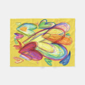Heilende Herzen Kunst weiche Fleece Custom Blankes (Vorderseite (Horizontal))