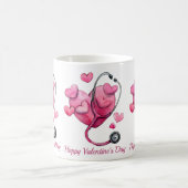 Heilende Herzen Valentinstag-Design Kaffeetasse (Mittel)