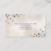 Heilende Kristalle Foliage Ornament Visitenkarte (Rückseite)