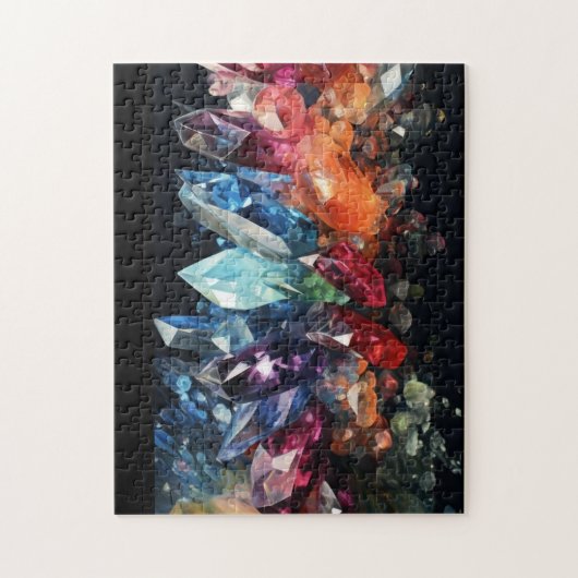 Heilende Kristalle Juwelen Edelsteine Puzzle (Vertikal)