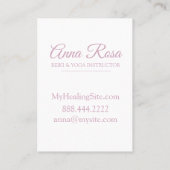 *~* heilende Kunst-heiliges KristallAquarell Visitenkarte (Rückseite)