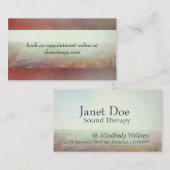 Heilende Kunst Massage Therapie Körper Arbeit Auto Visitenkarte (Vorne/Hinten)