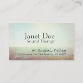 Heilende Kunst Massage Therapie Körper Arbeit Auto Visitenkarte (Rückseite)