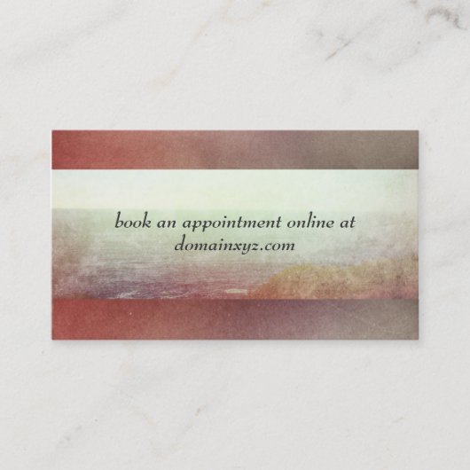 Heilende Kunst Massage Therapie Körper Arbeit Auto Visitenkarte (Vorderseite)