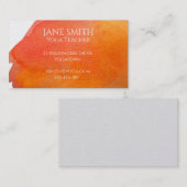 Heilende Meditation des Yoga-Lehrer-Yoga-Lehrers Visitenkarte (Vorne/Hinten)