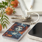 Heilende Pflege, heiße Halloween-Krankenschwester Schlüsselanhänger (Vorderseite rechts)