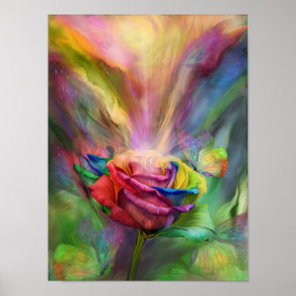 Heilende Rose Poster