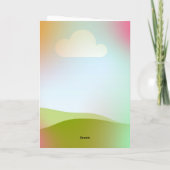 Heilende Schläger und warme Wünsche, gut machen Einladung (Rückseite)