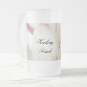 Heilende Touch-Krankenschwester Froste Mattglas Bierglas (Vorderseite Links)