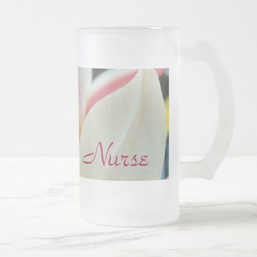 Heilende Touch-Krankenschwester Froste Mattglas Bierglas (Rechts)